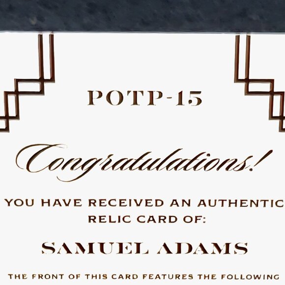 Authentic Samuel Adams Handwriting Relic Piece of History Founding Father - Picture 3 of 4